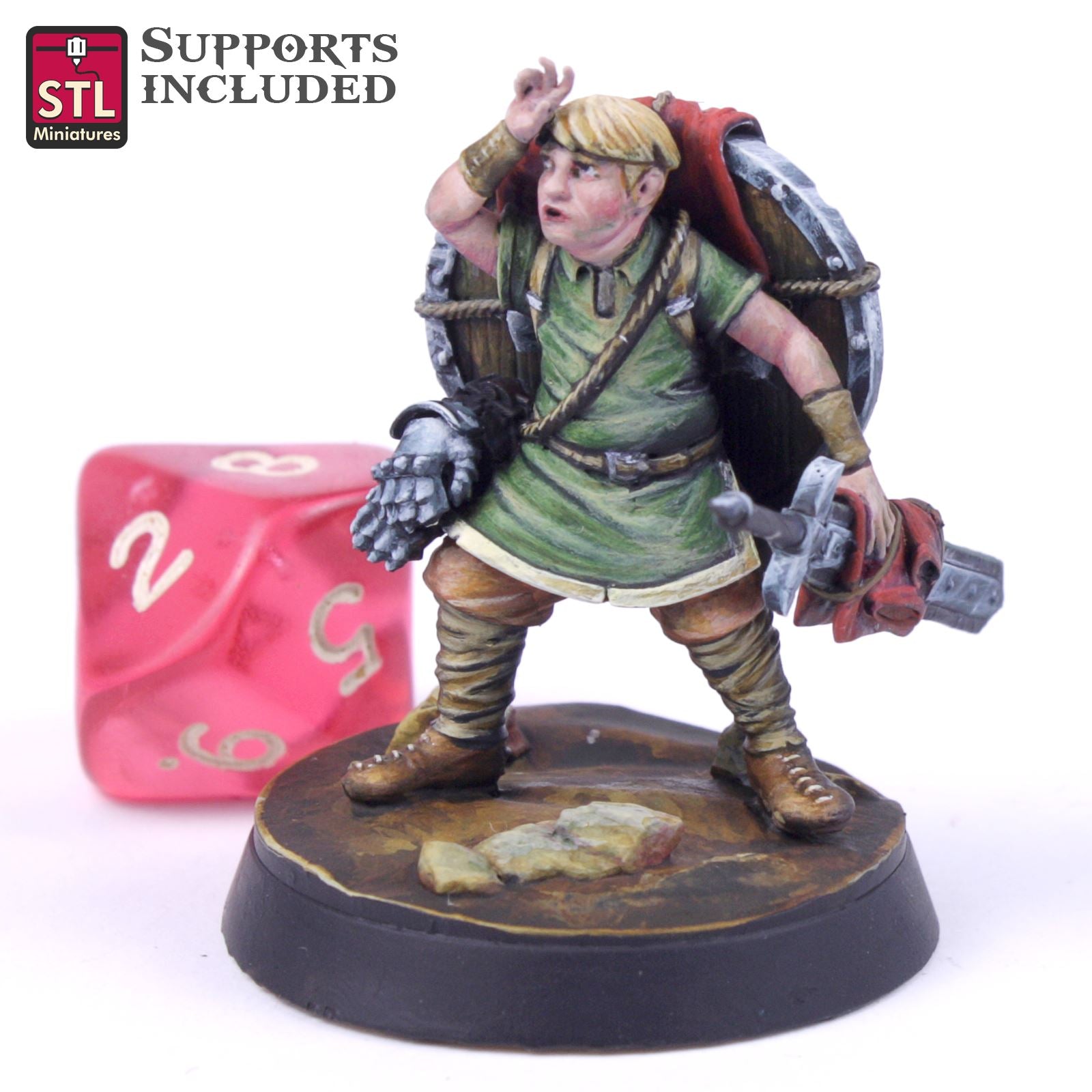 Apprentice Squire Printable 3D Model STLMiniatures