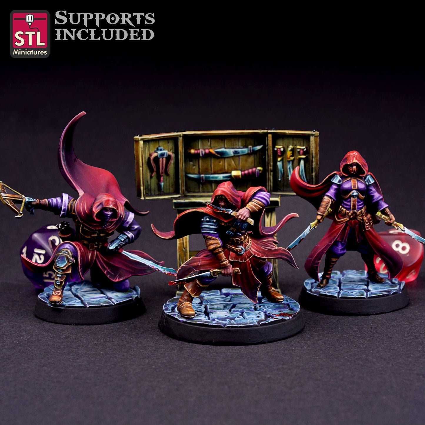 Assassins Set Printable 3D Model STLMiniatures