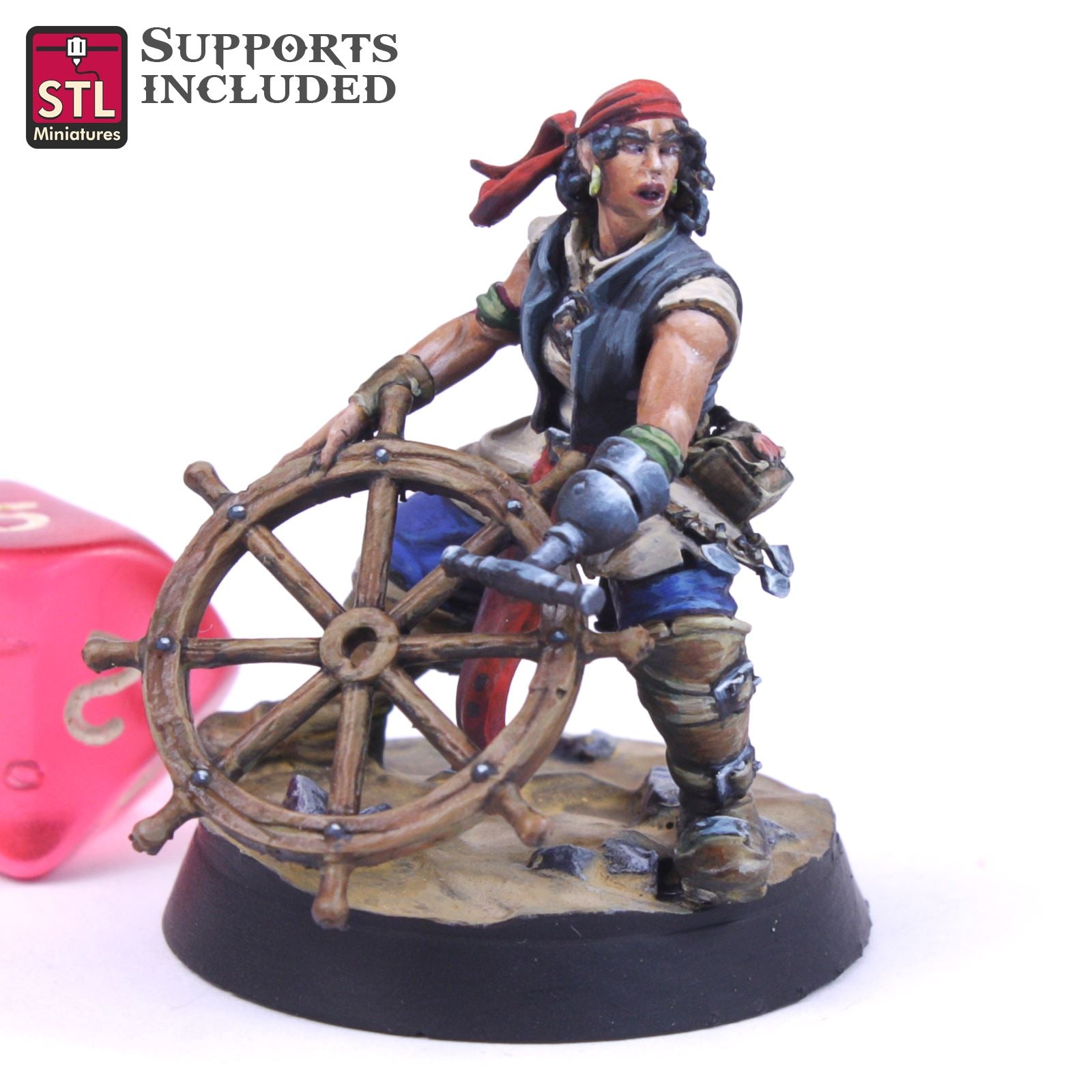 Boat Builder Female Printable 3D Model STLMiniatures