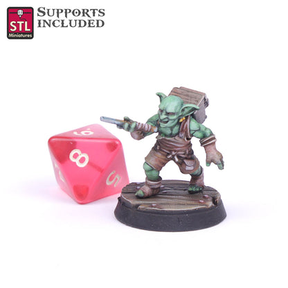 Carpenter Goblin B Printable 3D Model STLMiniatures