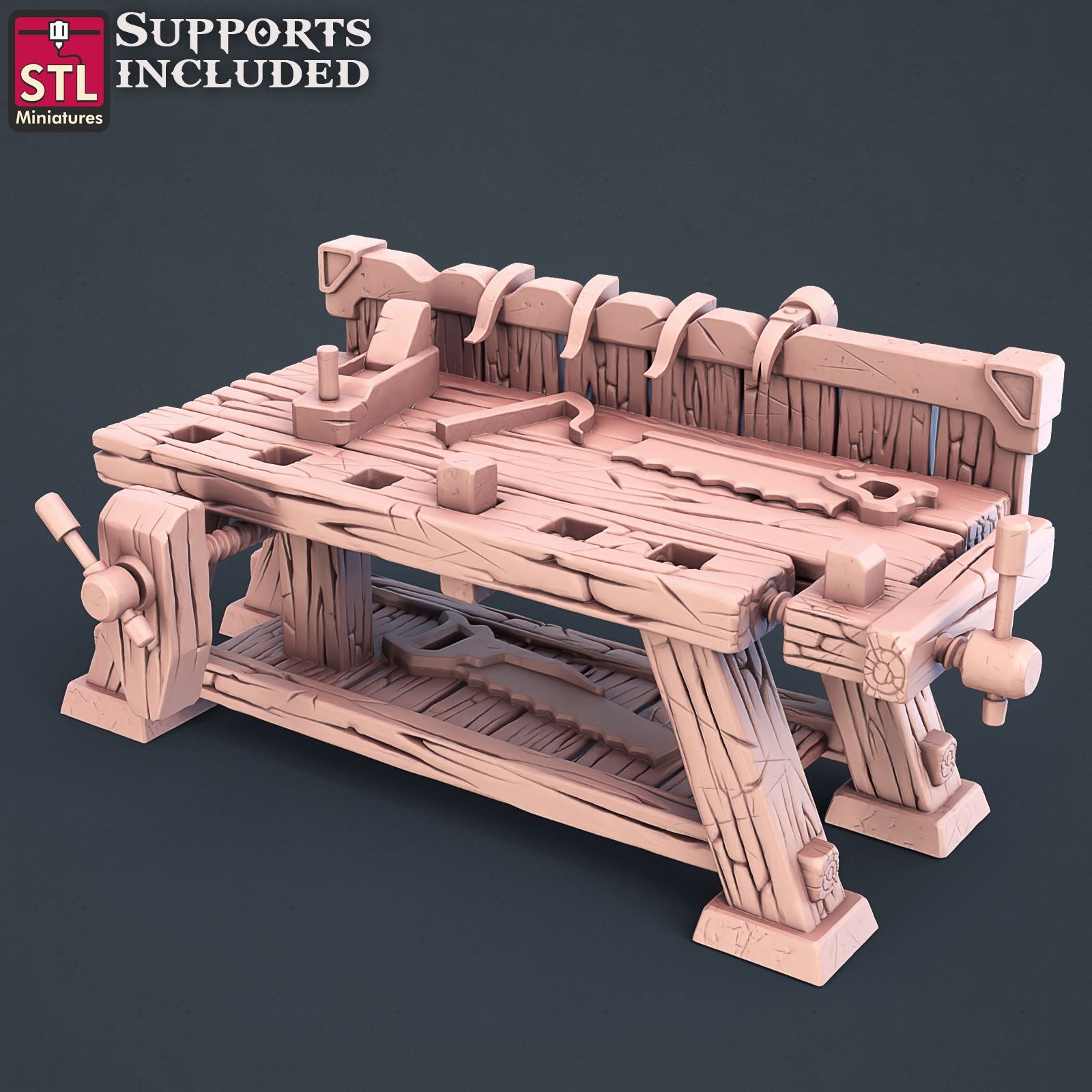 Carpenter Set Printable 3D Model STLMiniatures