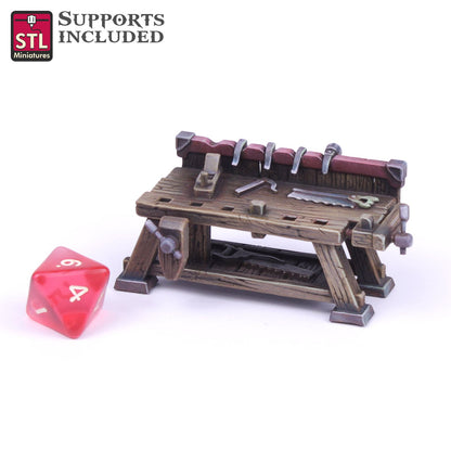 Carpenter Set Printable 3D Model STLMiniatures