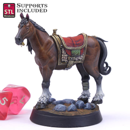 Horse Trainer Horse A Printable 3D Model STLMiniatures