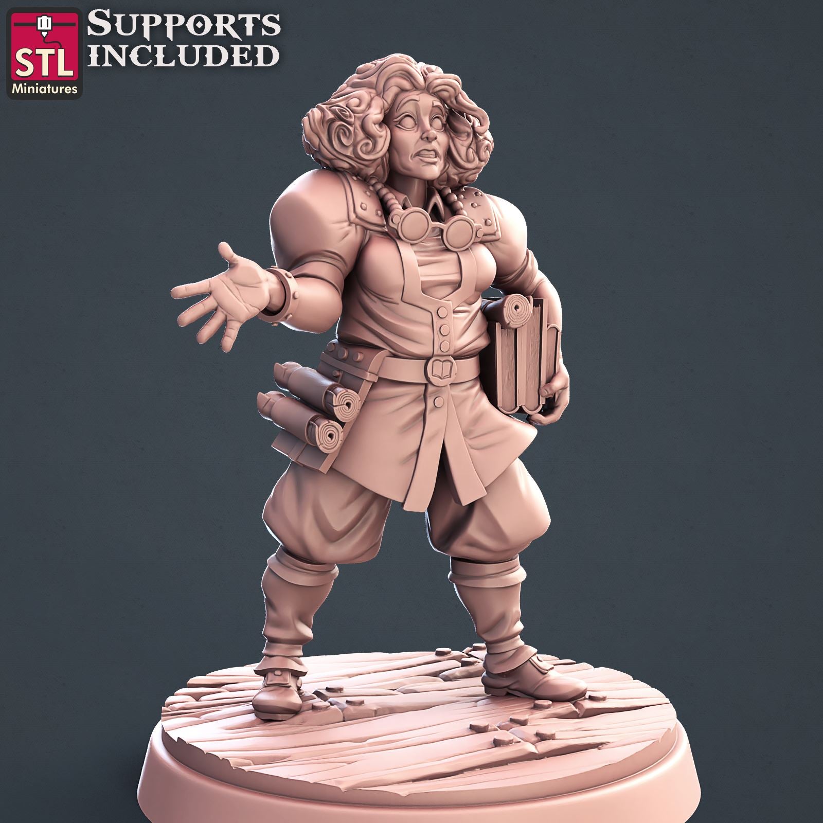 Librarian Set Printable 3D Model STLMiniatures