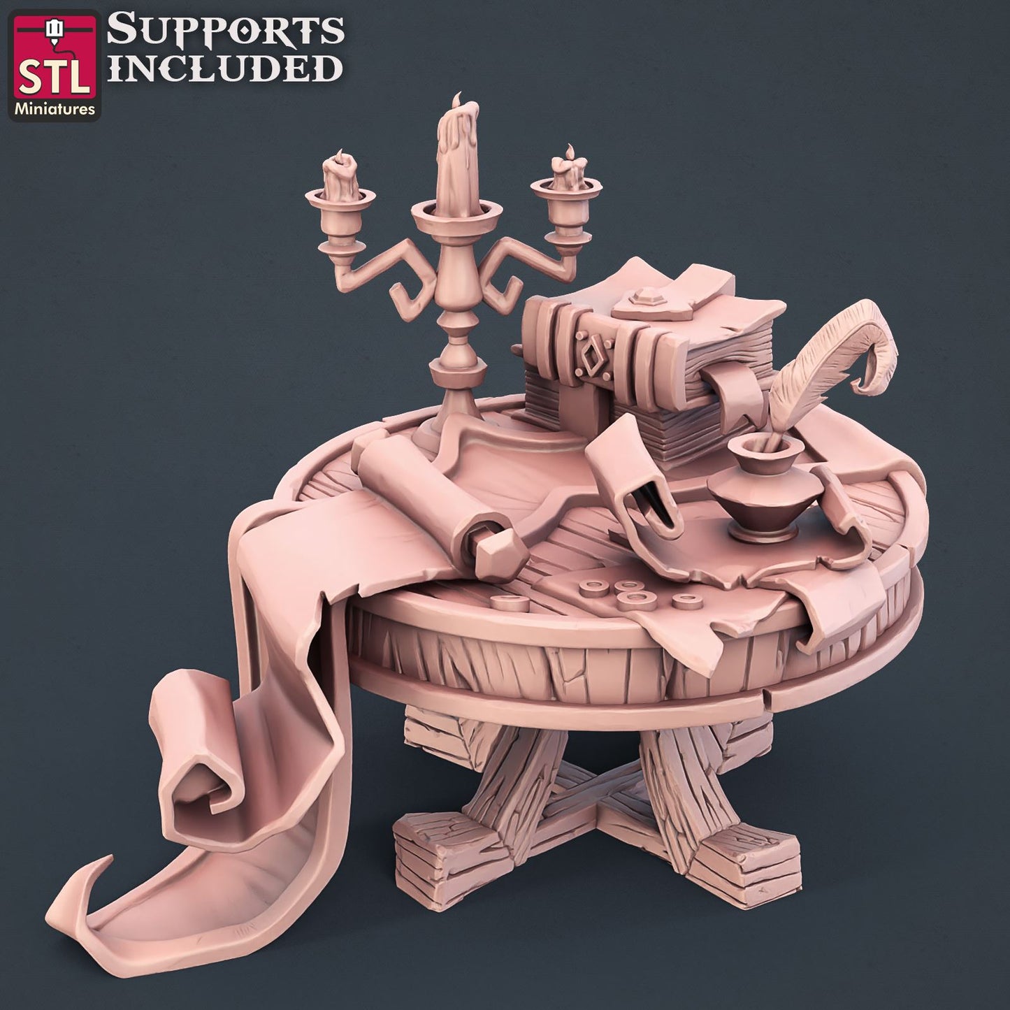 Librarian Set Printable 3D Model STLMiniatures