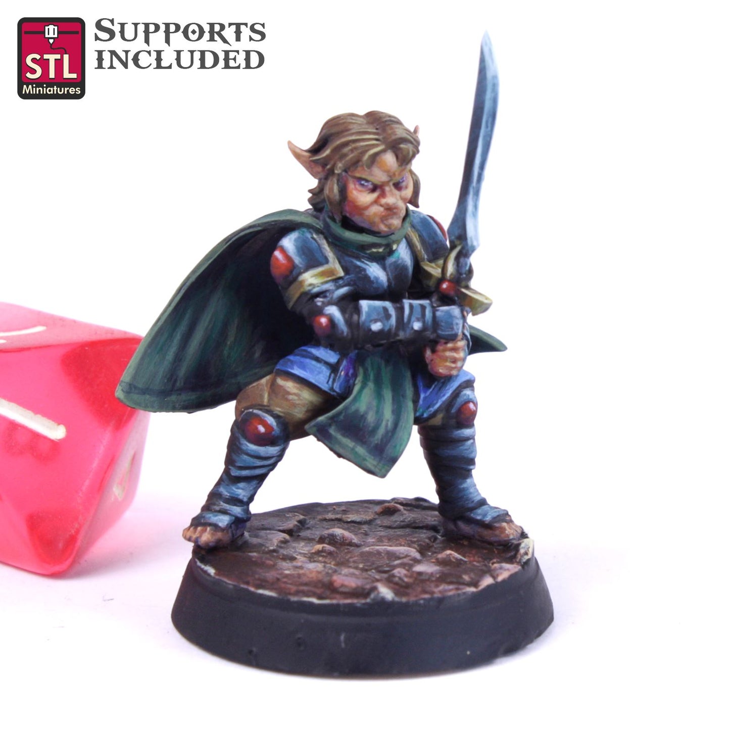 Paladin C Halfling Male Scale Models STLMiniatures