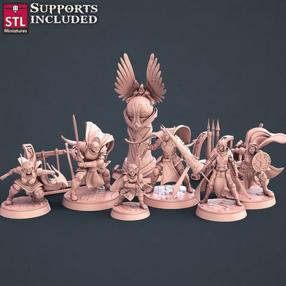 Paladin Set Scale Models STLMiniatures