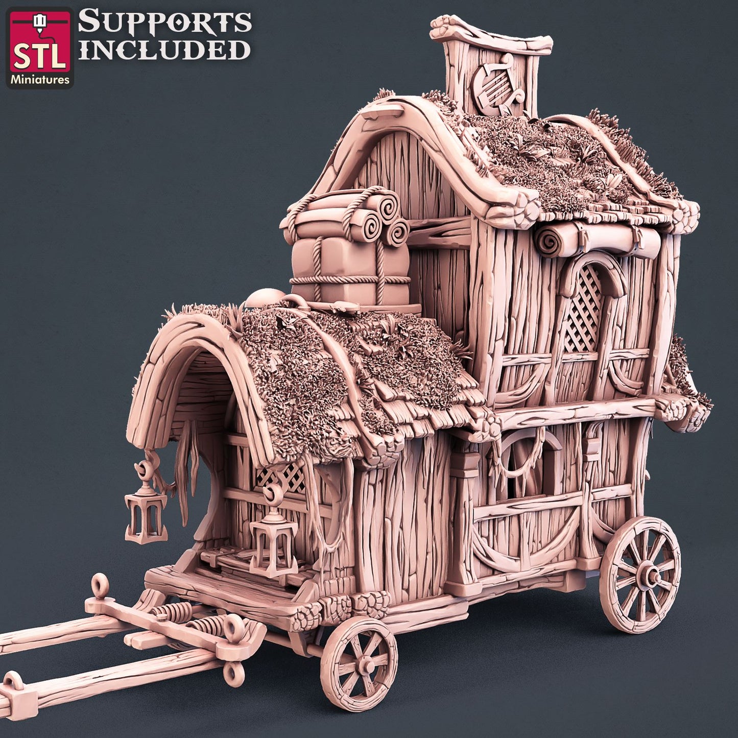 Satyrs Wagon Printable 3D Model STLMiniatures