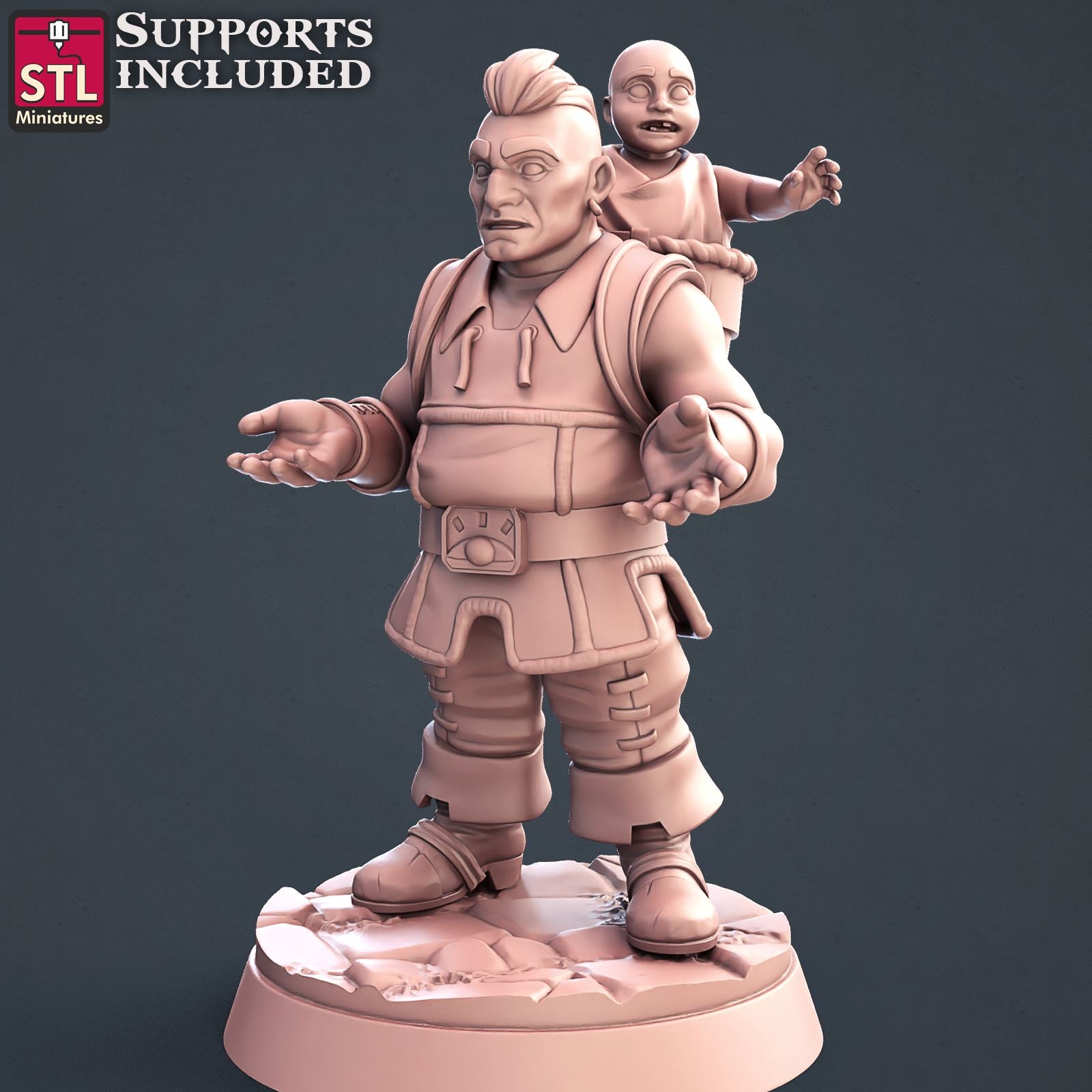 TownFolks Set Vol 1 Scale Models STLMiniatures