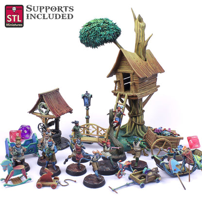 TownFolks Set Vol 1 Scale Models STLMiniatures